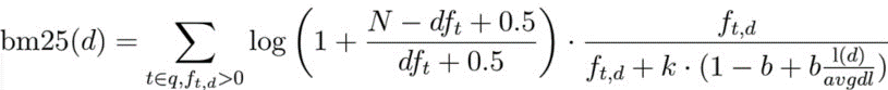 BM25 formula