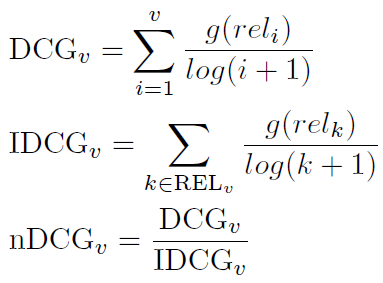 nDCG formula