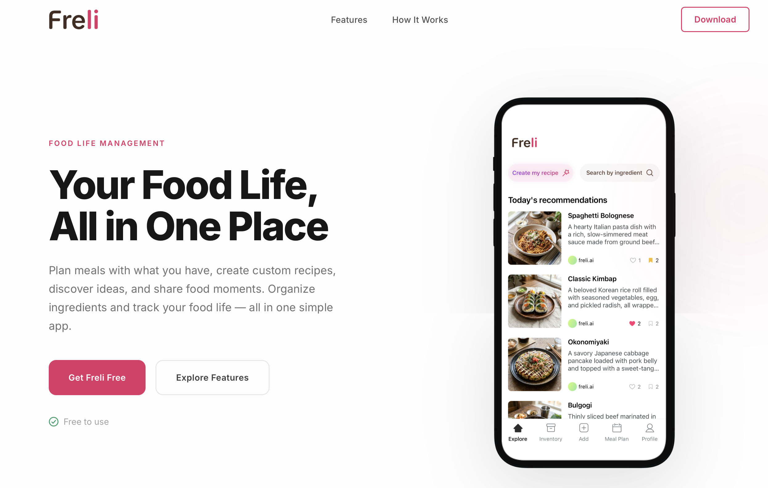 Landing page design style prompt example